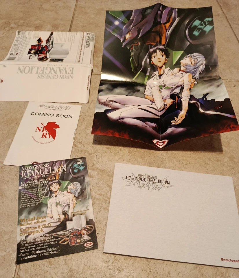 DVD Evangelion Platinum edition - Italiano Dynit - Numerato 0277/5000 Completo - Immagine 4 di 4