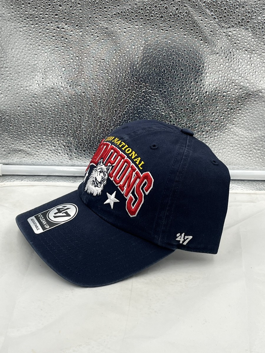 UCONN Huskies Sequins Logo Hat Womens \'47 Brand Navy Blue Sparkle RARE s-l400.jpg main image 2