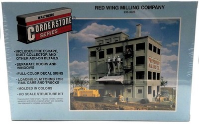 Walthers 933-3026 HO Scale CornerStone Red Wing Milling Company Structure Kit