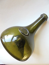 Antique Dutch Sealed Onion Mallet Wine Bottle