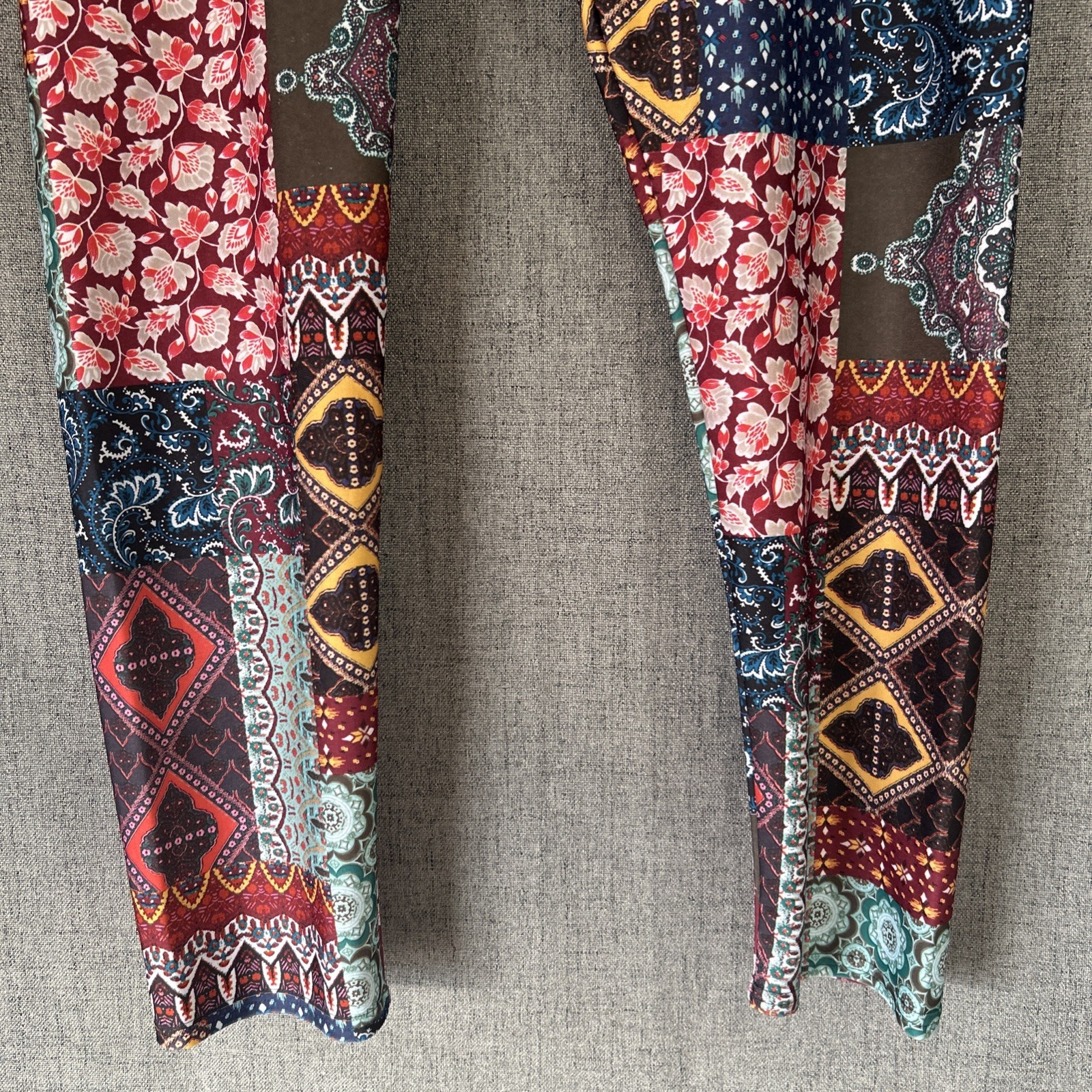 American Eagle Women’s Patchwork Multi Print Legg… - image 4