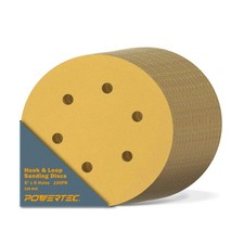 100 PCS 120 Grit - 6 Inch 6 Hole Hook and Loop Sanding Discs, 6" Sanding Pads... 0.39 per gallon