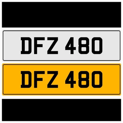 DF 3X3 DATELESS PRIVATE NUMBER PLATE DOM DAN DON DAV DEL DEZ DEC DAZ DEA DFZ 480