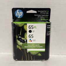 Genuine HP 65XL Black 65 Tri-Color Ink Catridges 6ZD95AN Date: Feb 2027
