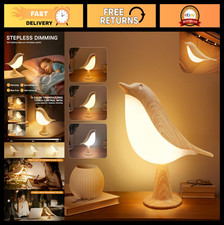 2 in 1 Cordless Desk Lamp - Touch Sensor, 3 Color Temperatures, Rechargeable Nig