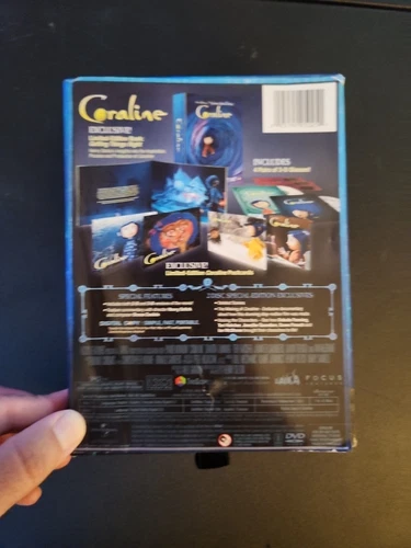 Coraline - Exclusive Limited Edition Gift Set (DVD, 2009) COMPLETE - Picture 8 of 8