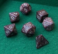 Chessex Polyhedral Dice POD Exclusive Speckled set Wild Berry Slush