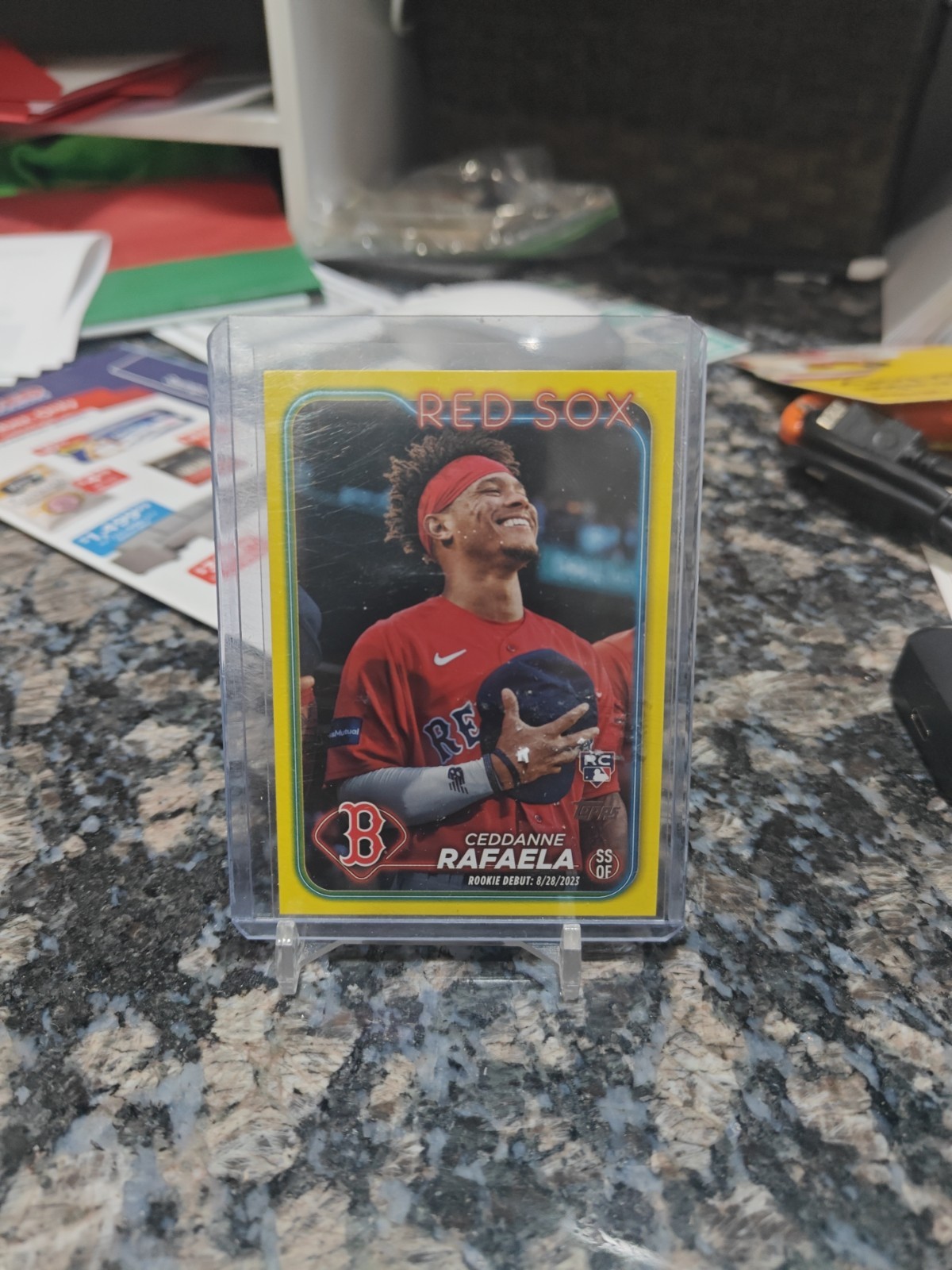 2024 Topps Update Series - Rookie Debut Ceddanne Rafaela #US110 Yellow (RC)