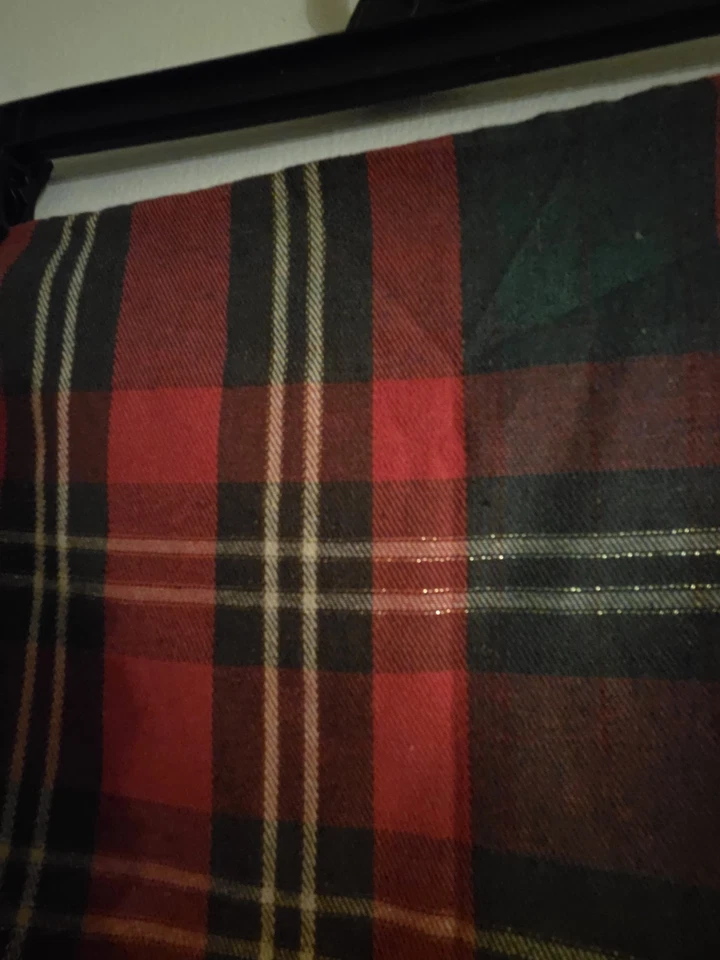 Rectangle Christmas Plaid Pillow Cover With Zipper - Image 4 of 4