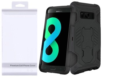 GSA Supercoil Hybrid Kickstand Case For Samsung Galaxy S8 Plus - Black