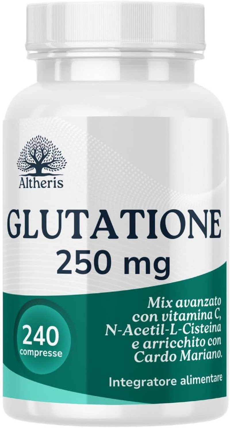 Glutatione Forte 240 Compresse 250Mg Con Nac N-Acetil-Cisteina, Vitamina C E Car