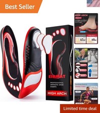 Shock-Absorbing Arch Support Insoles for Men and Women - M 9-10.5/W 10-11.5