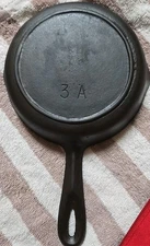 Birmingham Stove Range (BSR) No 3, Cast Iron Skillet With Heat Ring, Restored
