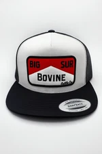 Flat bill Trucker Hat. Big Sur California. Cowboy killer SnapBack