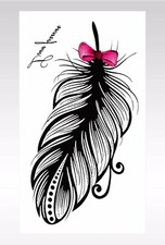 native feather temporary tattoo Stocking Stuffers