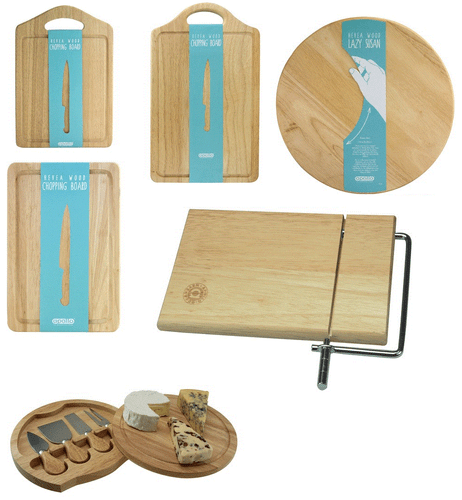Solid Rubber Wood Rectangular Dicing Board Bread Roll Cutting Meat Chopping Food - Picture 3 of 13