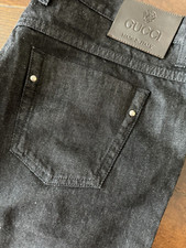 Gucci Blue Jeans IN Denim Cotton Colour Black Size 52 It - New