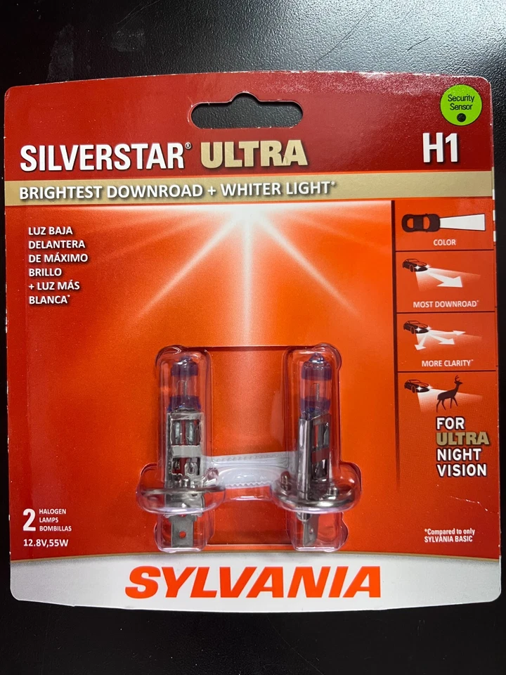SYLVANIA Silverstar H1 ULTRA Pair Set High Performance Headlight 3585 - Image 3 of 4