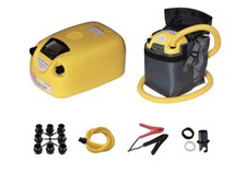 LCD Rubber Inflatable Boat High Pressure Electric Air Pump 80KPA 12V DC GP80D Y