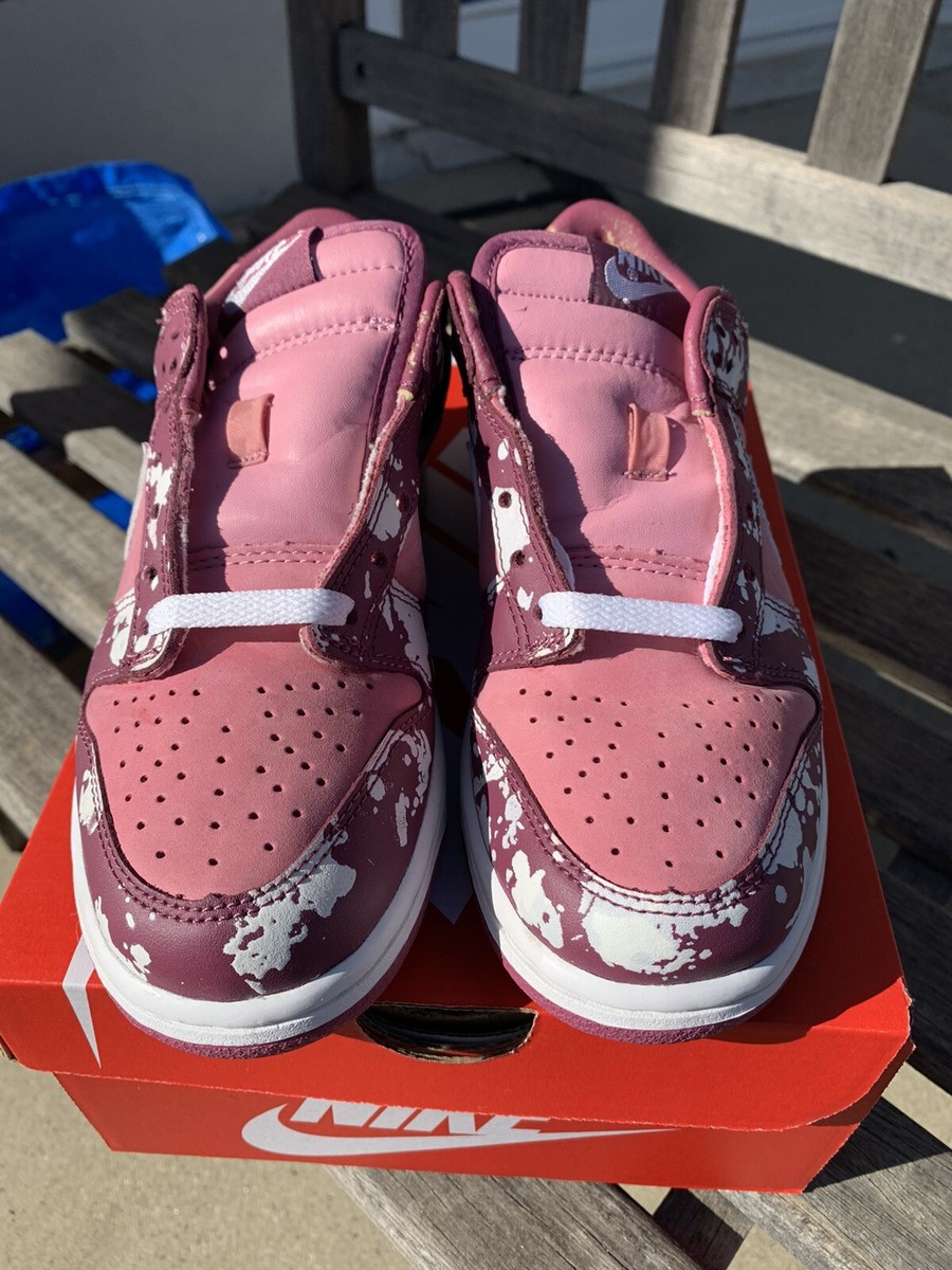2002 Nike Dunk Low Pink Splatter Sz 7 WMNS/ 5.5 RARE SB Co