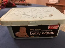 Vintage Finast Baby Fresh Diaper Wipes Container Empty Movie Prop Vintage Item
