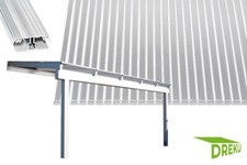 Terrassenüberdachung Premium Komplettset inkl.  16 mm Stegplatten & Aluprofile