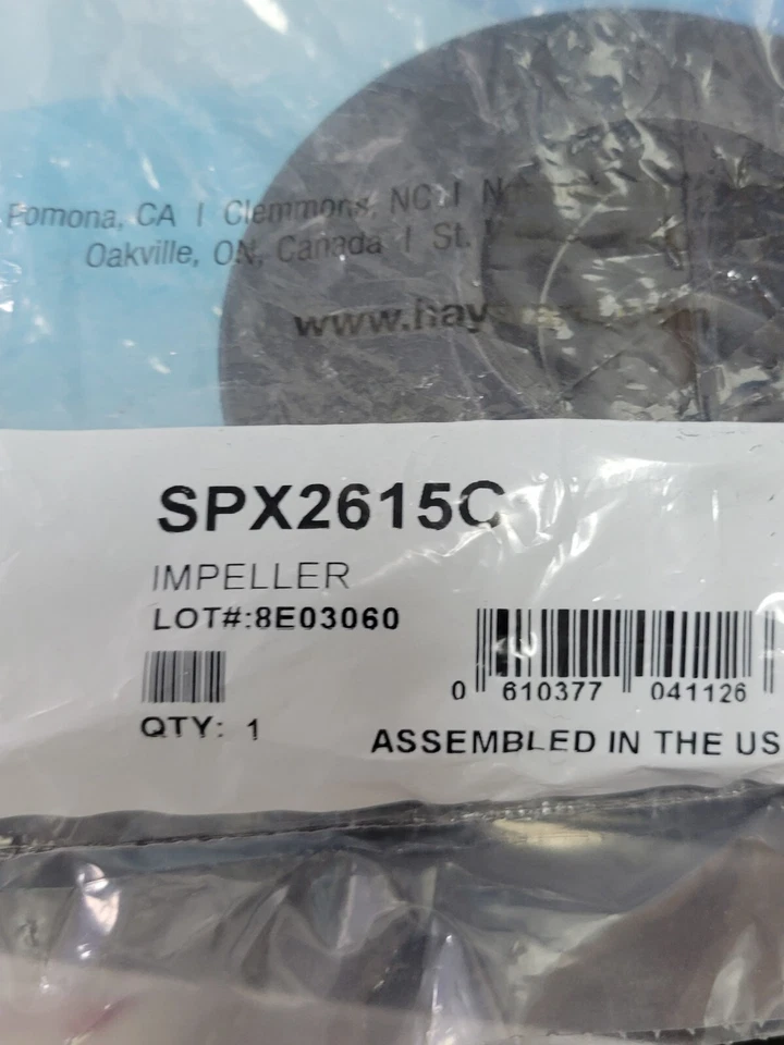 Hayward 2 HP Impeller for Super Pump and MaxFlo Models SPX2615C - Image 2 of 4