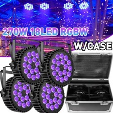 270W 18LED PAR Light RGBW Stage Bar Wash Lighting DMX DJ Disco Show Light W/Case