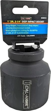 1" DR. X 2-1/4" DEEP IMPACT SOCKET 6-POINT SKT Chrome Molybdenum  CR-MO MATERIAL