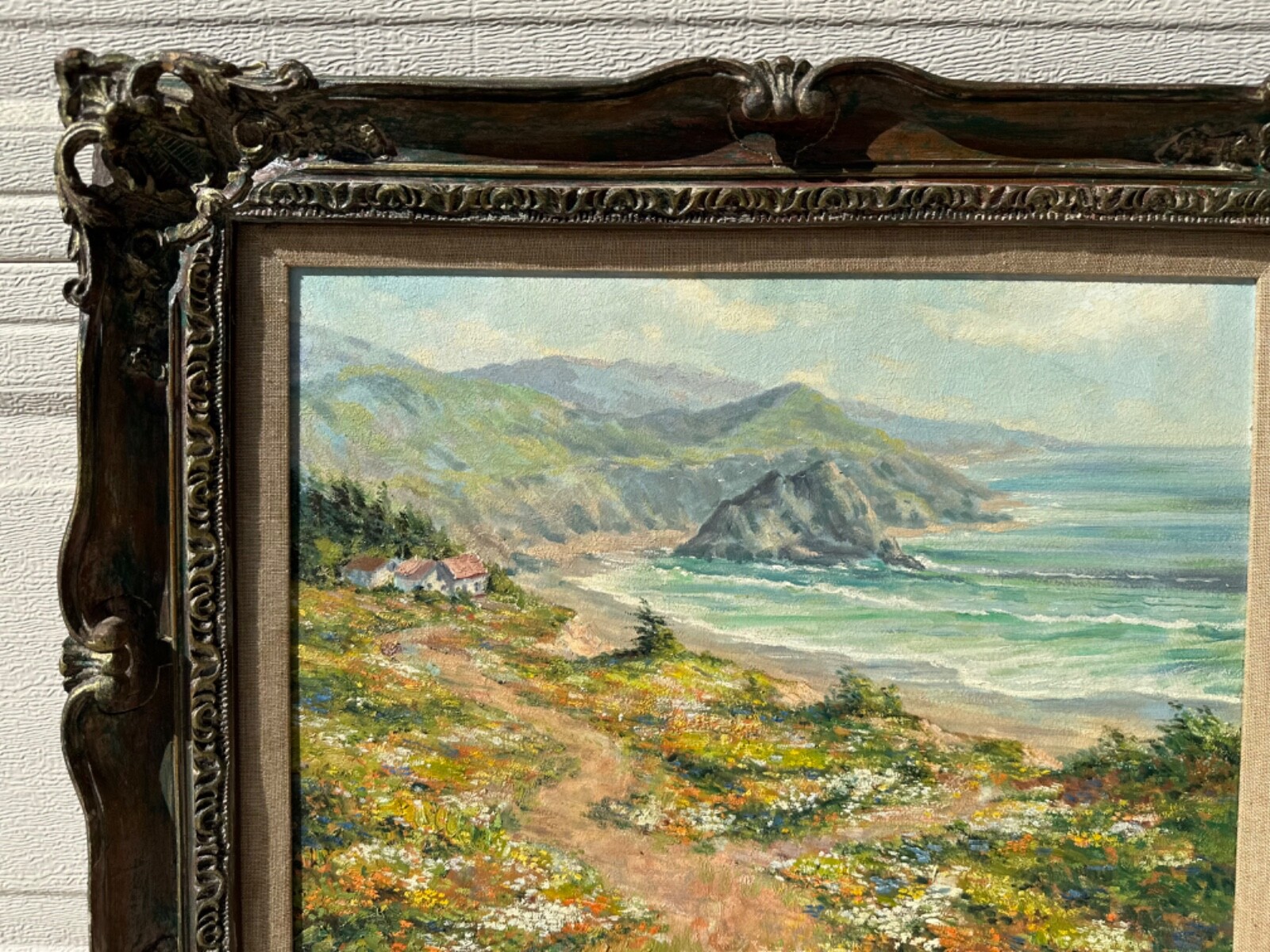 Frederick M Rash Impressionist Oil Painting California Coastline ...