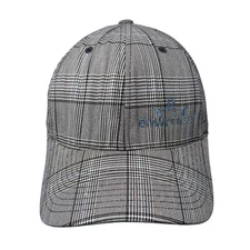 Dynamic Discs Fitted Hat Gray Large-XL Plaid Embroidered Flexfit Yupoong