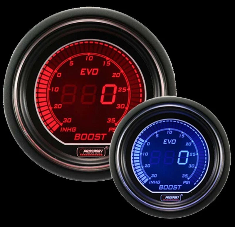 52mm EVO series RED and BLUE Boost Gauge - Image 2 of 2