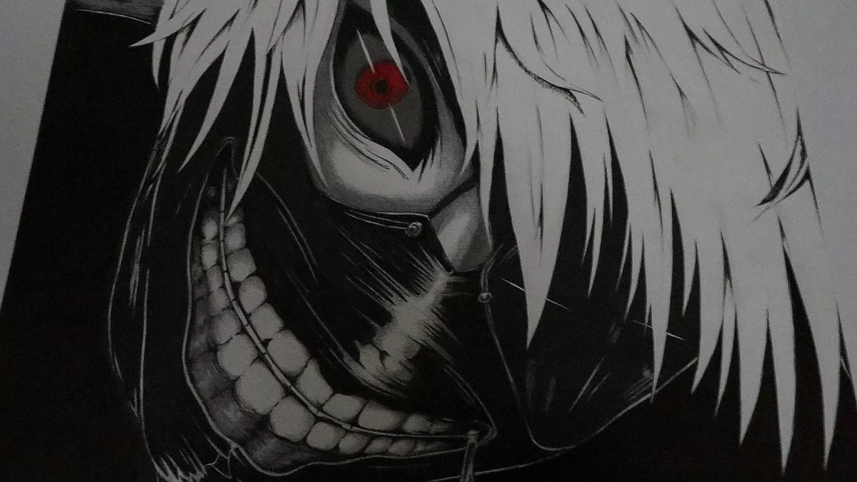 Tokyo Ghoul, black, ghoul, kaneki, tokio ghoul, white, HD phone