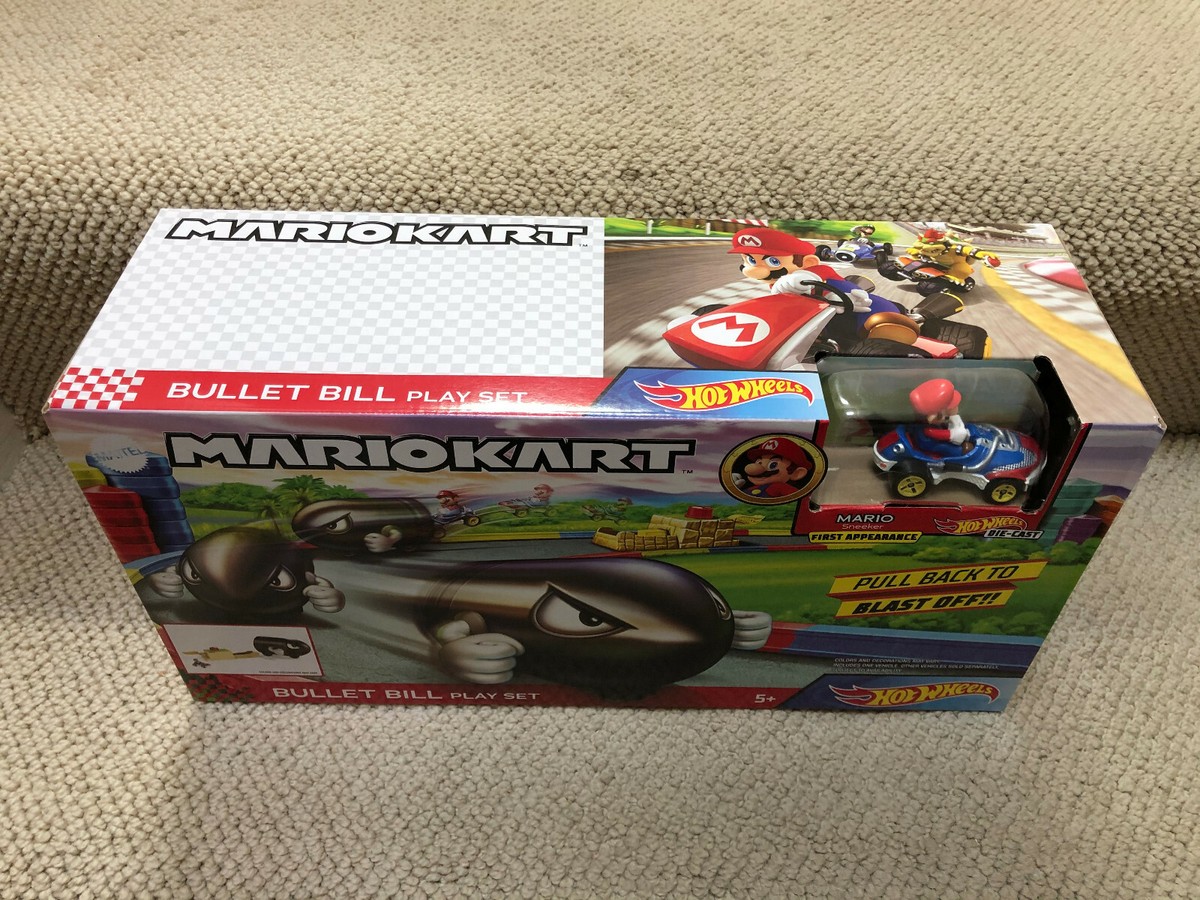 Pista Hot Wheels Mario Kart com Lançador Bullet Bill GKY54 - Mattel Pista Hot Wheels Mario Kart com Lançador Bullet Bill GKY54 - Mattel