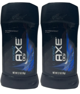 2 Axe Dry PHOENIX Antiperspirant Stick 2.7 oz ea
