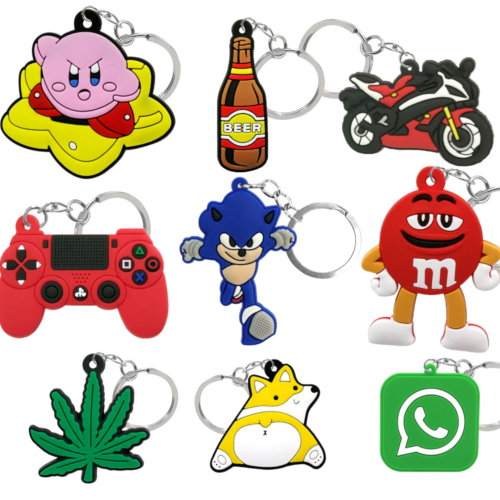 Cartoon Keychain Keyring Alloy Chains Keyfob Logo Chain Movie Cute Gift Bike Kid - Picture 1 of 98