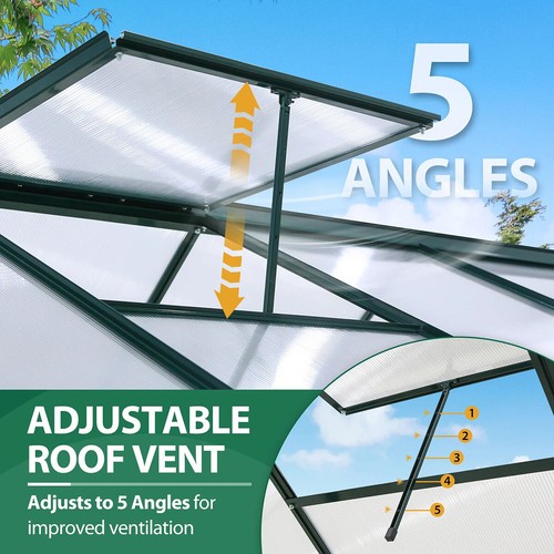 Steel Frame Garden Garden Greenhouse Walk-in Grow Polytunnel Planting Anti-UV UK - Picture 47 of 106