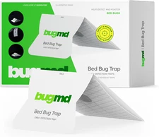 Bugmd Bed Bug Trap (1 Pack, 12 Traps) - Interceptors, Bed Bug Prevention, Glue T