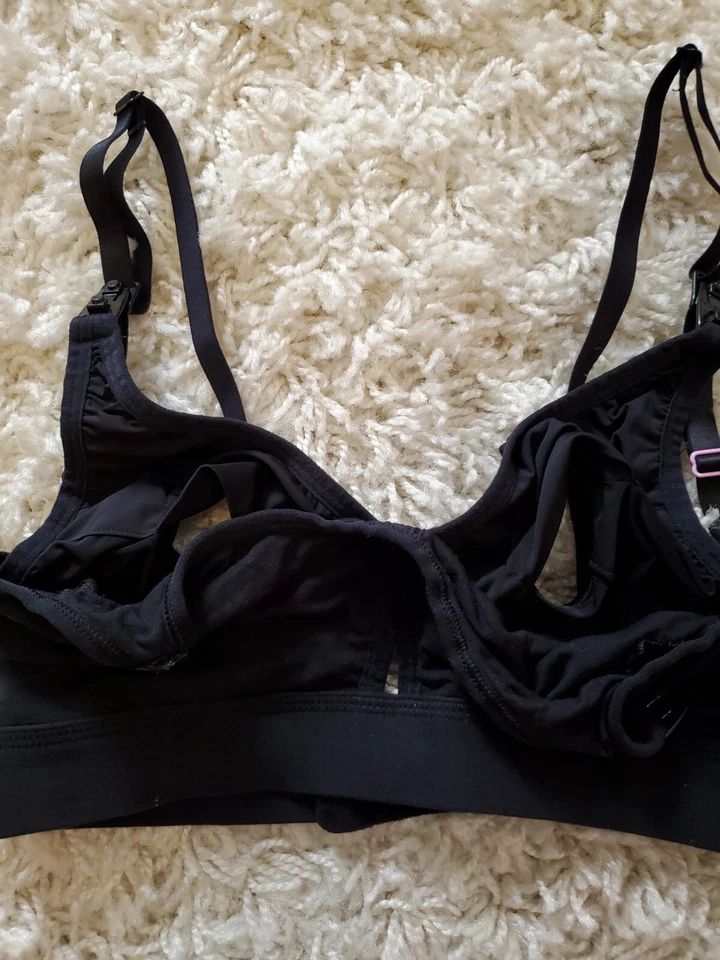 Женский бюстгальтер с замочной скважиной Simple Wishes Super Mom для кормления и накачки черный размер M - Изображение 4 из 4