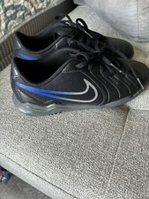 Kids Nike Jr Legend 10 Academy IC Indoor Soccer Shoes Size 4Y BLACK/BLUE