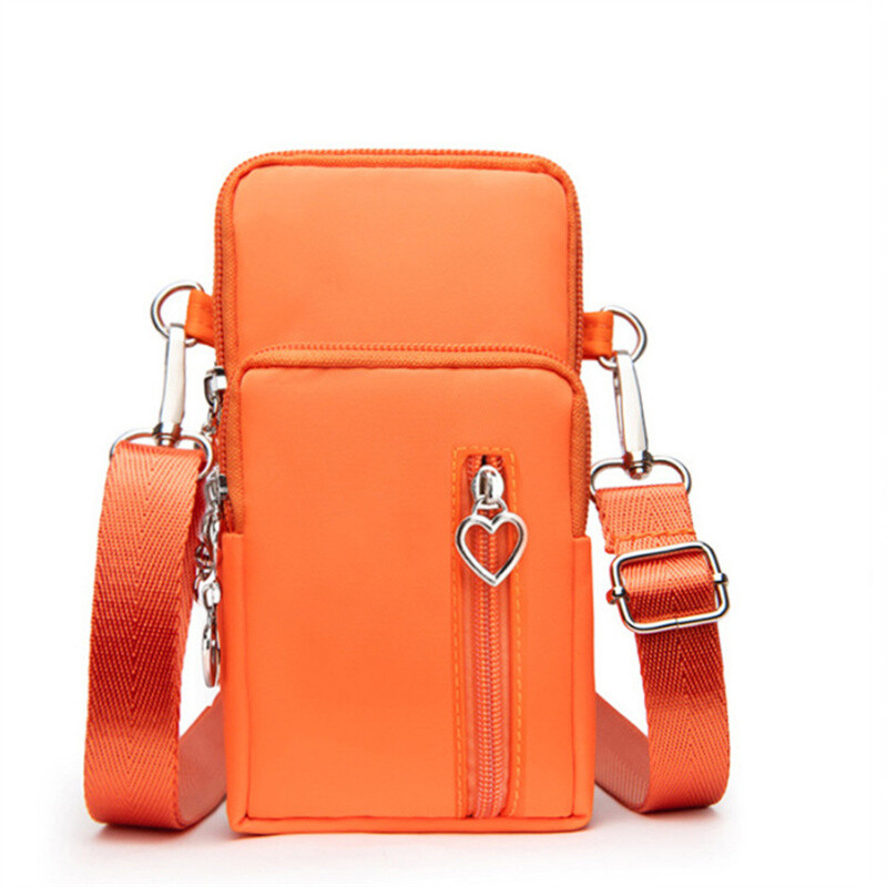 ショルダーバッグ・ポシェット V73 Women Bags 73BS8VL01 OFFWH CORALLO Orange 2024 New Trendy Mobile Phone Bag Fashion Bag Triple Zipper