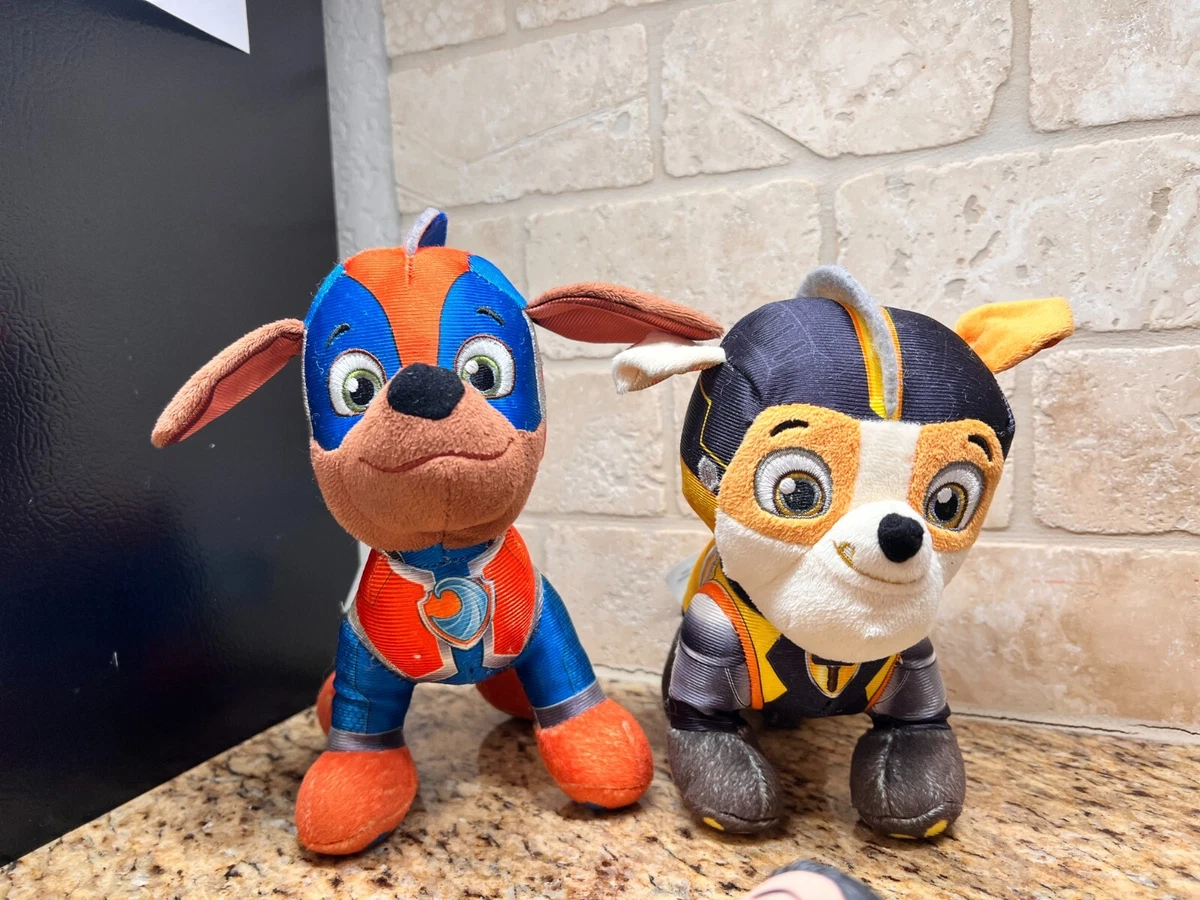 Paw Patrol Mighty Pups Super Paws Rubble Zuma 8 Stuffed Animal