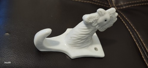 White Porcelain Barnyard Farm Animal Hook WBI Vintage Farmhouse Chicken - Picture 4 of 6