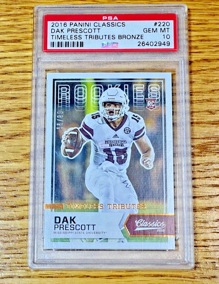 Dak Prescott Panini Classics #220 Timeless Tributes Bronze