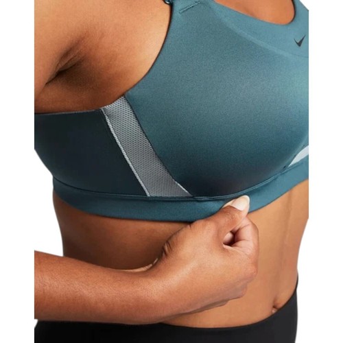 NIKE Dri-Fit Alpha High-Support Padded Adjustable Sports Bra Dark Teal Size XS - Picture 8 of 11