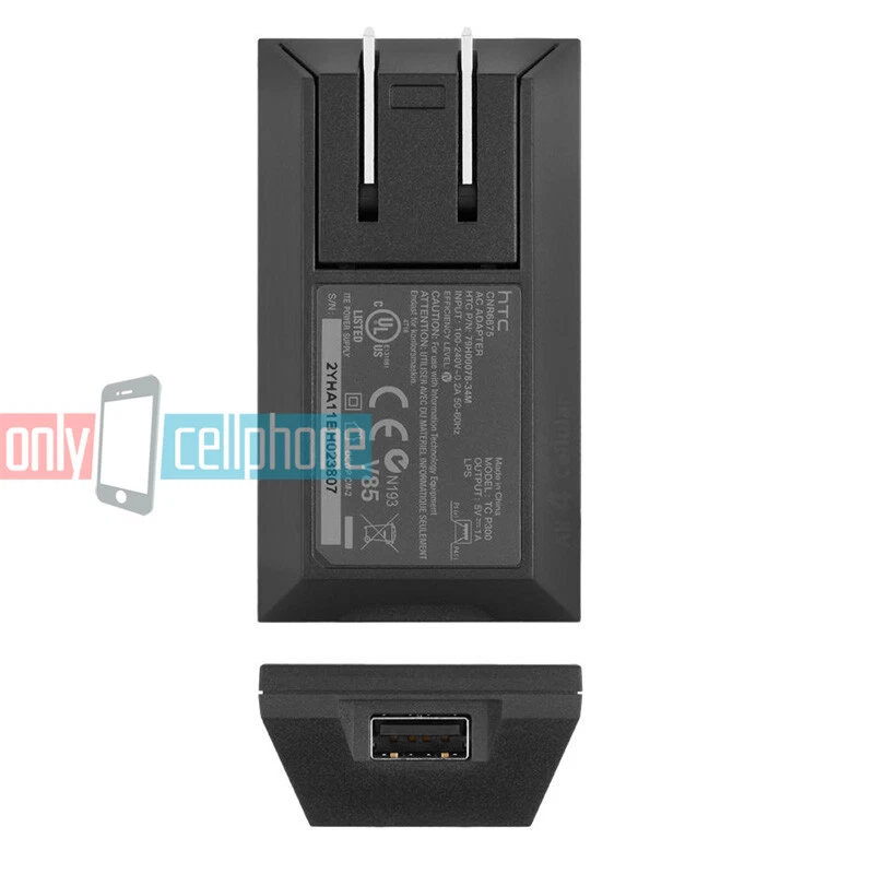 OEM Original HTC Home Travel Wall Charger Micro USB Data Cable for HTC ONE M7 M8 - Image 4 of 4