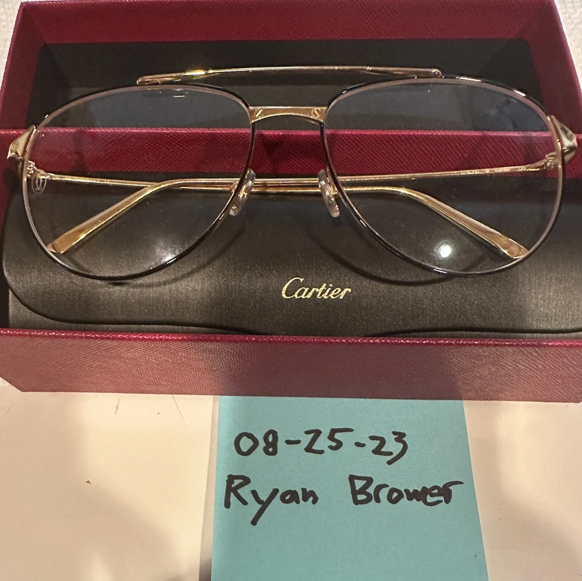 cartier aviator eyeglasses