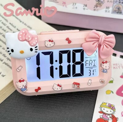Hello Kitty Digitaler Wecker | Sanrio | Süß | Kawaii | Rosa