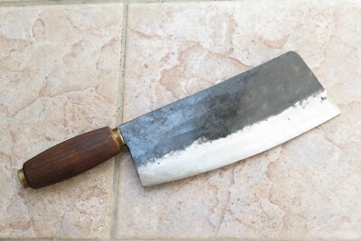 Crude - EXTRA HEAVY 9 Inch Premium Chinese Meat Cleaver Knife, Carbon Steel 2 LB