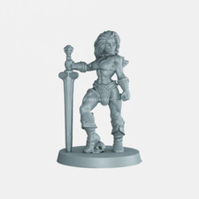 RED SONJA BARBARIAN Fantasy: D&D, Frostgrave, Resin Miniature 28mm 32mm B39